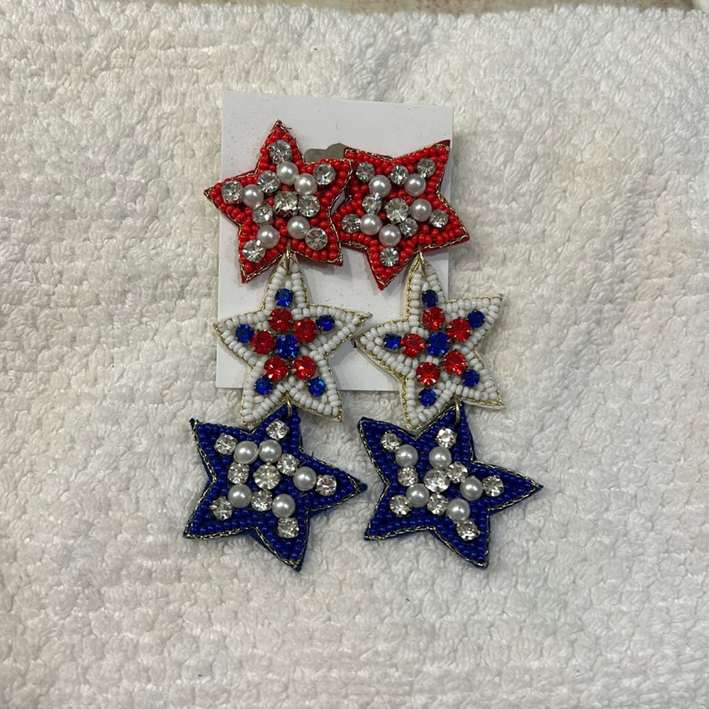 Patriotic earrings